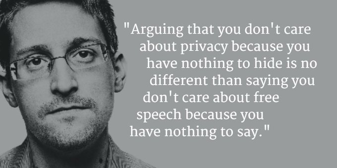 Snowden on privacy