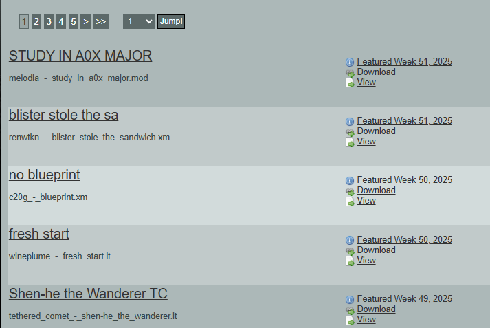 Spotlit on ModArchive.