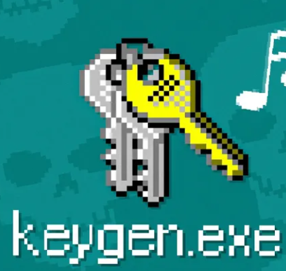 A picture of the icon of a key generator.